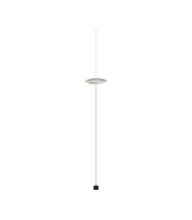Olos Integrated LED Pendant Ceiling Light Sandy White Chrome Dimmable LED 21W 918lm 3000K-1