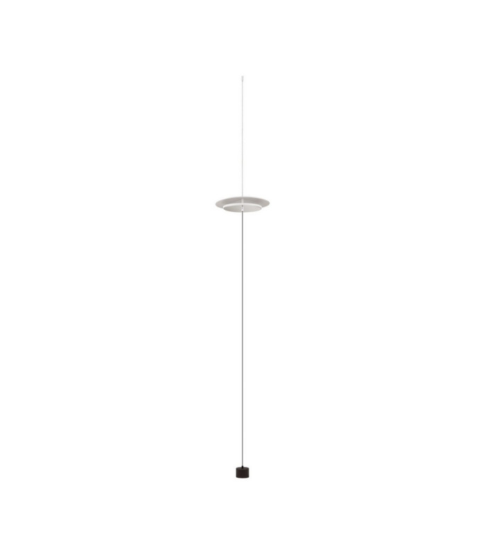 Olos Integrated LED Pendant Ceiling Light Sandy White Chrome Dimmable LED 21W 918lm 3000K-1