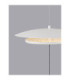 Olos Integrated LED Pendant Ceiling Light Sandy White Chrome Dimmable LED 21W 918lm 3000K-3