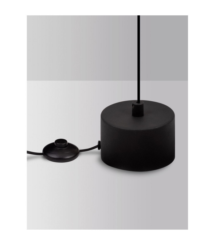 Olos Integrated LED Pendant Ceiling Light Sandy White Chrome Dimmable LED 21W 918lm 3000K-5