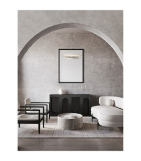 Olos Integrated LED Pendant Ceiling Light Sandy White Chrome Triac Dimmable LED 37W 1786lm 3000K-2