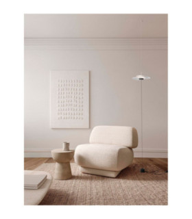 Olea Dome Pendant Ceiling Light Sandy White Dimmable LED 16W 518lm 3000K-2