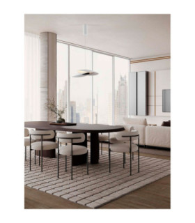 Olea Dome Pendant Ceiling Light Sandy White Triac Dimmable LED 22W 625lm 3000K-2