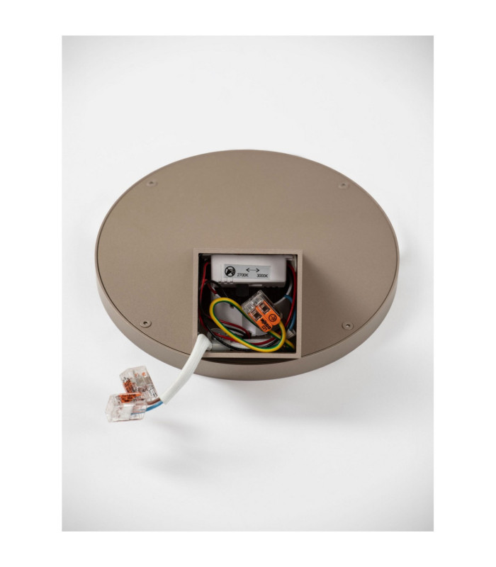 Vea Integrated LED Wall Lamp Champagne Gold Triac Dimmable LED 8W 540lm CCT 2700-3000K-8