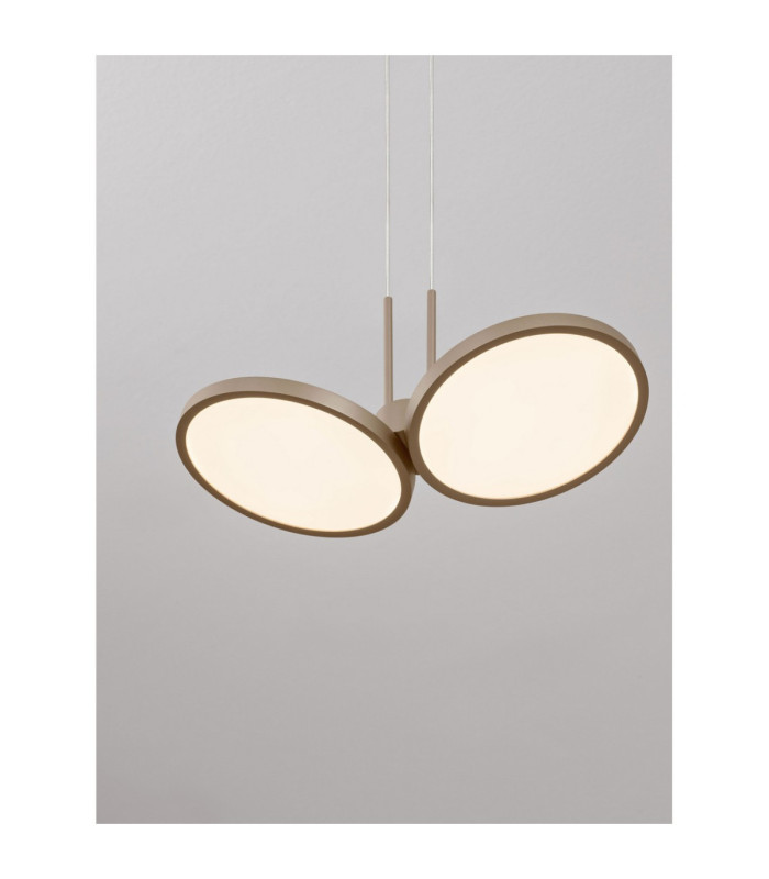Vea Integrated LED Pendant Ceiling Light Champagne Gold Triac Dimmable LED 14W 867lm CCT 2700-3000K-5
