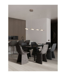 Vea Bar Pendant Ceiling Light Champagne Gold Triac Dimmable LED 47W 2374lm CCT 2700-3000K-2