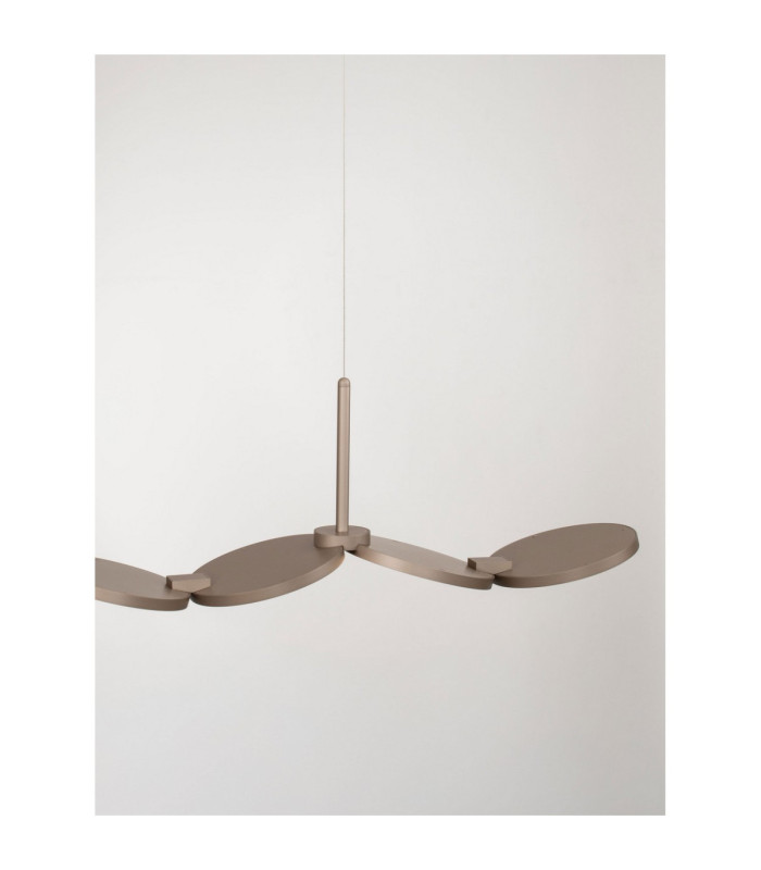Vea Bar Pendant Ceiling Light Champagne Gold Triac Dimmable LED 47W 2374lm CCT 2700-3000K-9