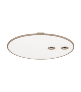 Vea Integrated LED Semi Flush Ceiling Light Champagne Gold Triac Dimmable LED 53W 2323lm CCT 2700-3000K-1