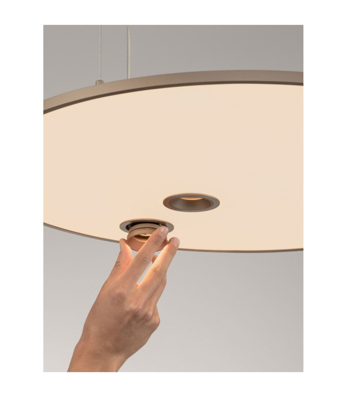 Vea Integrated LED Pendant Ceiling Light Champagne Gold Triac Dimmable LED 53W 2323lm CCT 2700-3000K-8