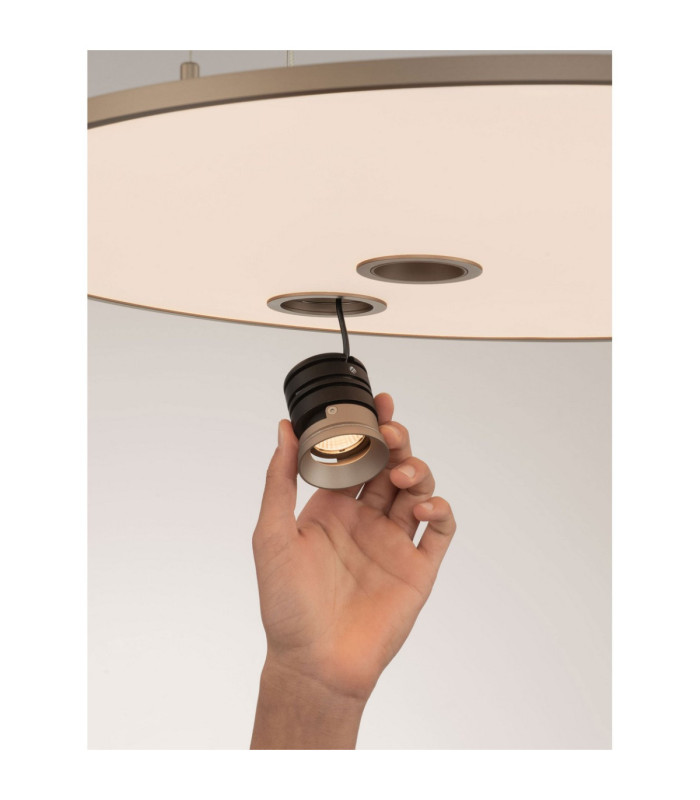Vea Integrated LED Pendant Ceiling Light Champagne Gold Triac Dimmable LED 53W 2323lm CCT 2700-3000K-9