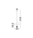 Anafi Dome Pendant Ceiling Light Sandy Black LED 8W 395lm 3000K-5
