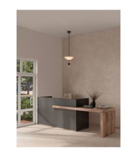 Anafi Pendant Ceiling Light Sandy Black LED 8W 395lm 3000K-2