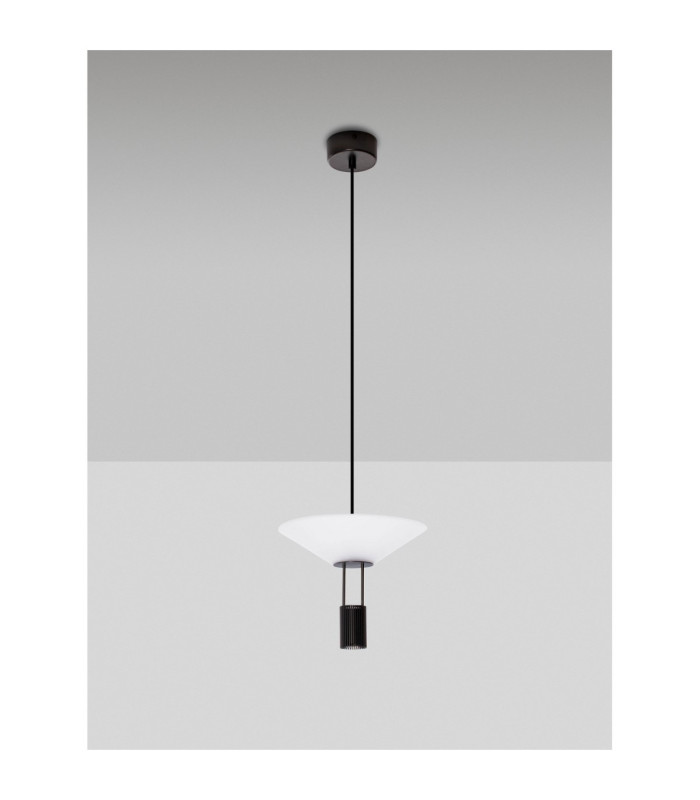 Anafi Pendant Ceiling Light Sandy Black LED 8W 395lm 3000K-3