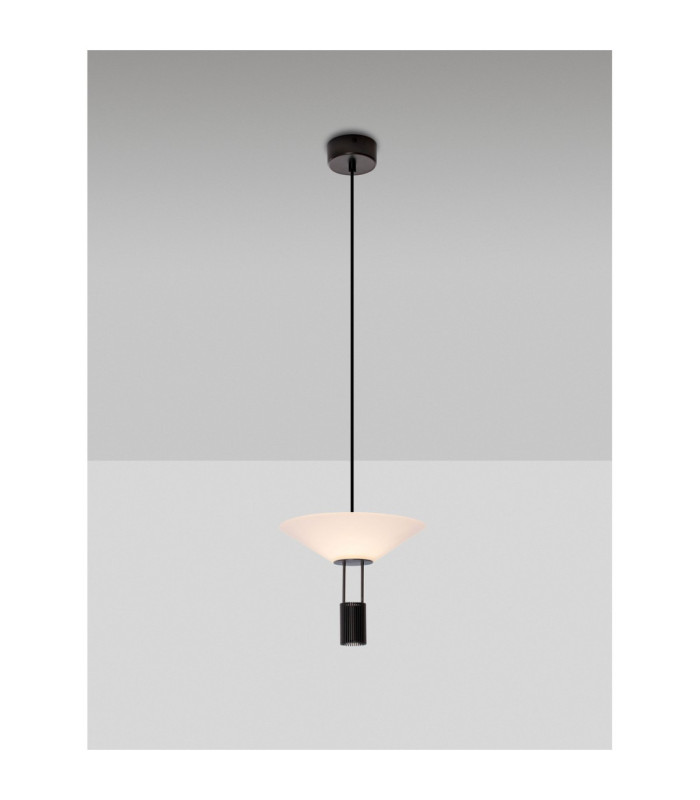 Anafi Pendant Ceiling Light Sandy Black LED 8W 395lm 3000K-4