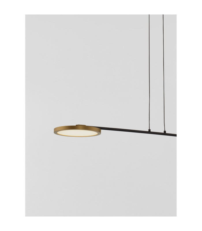 Scope Bar Pendant Ceiling Light Black Gold LED 18W 1400lm 3000K-2