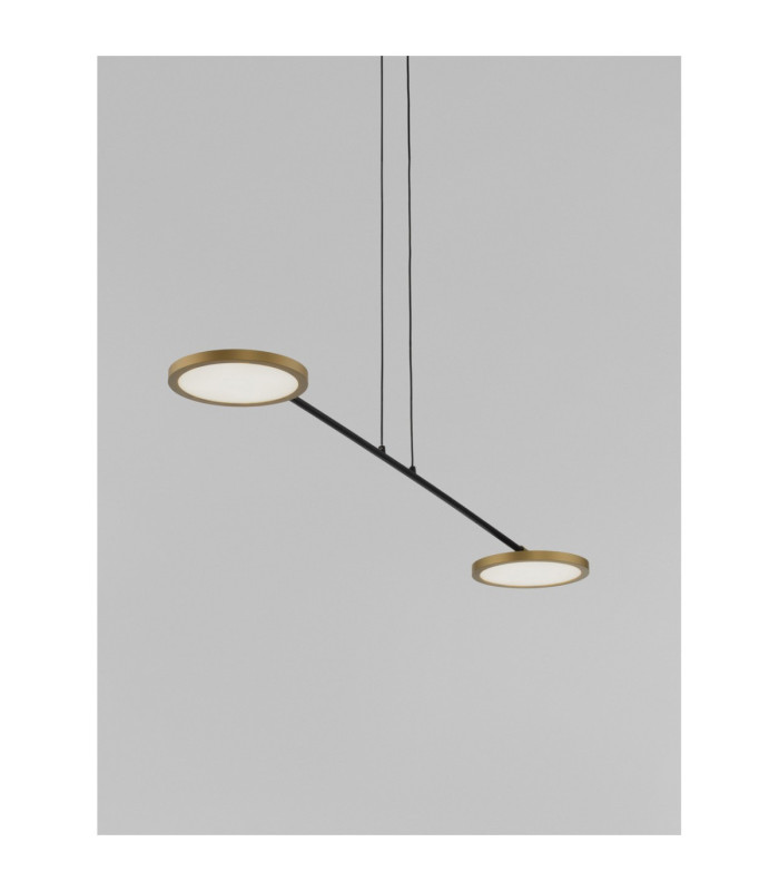 Scope Bar Pendant Ceiling Light Black Gold LED 18W 1400lm 3000K-3