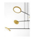 Scope Multi Arm Pendant Ceiling Light Black Gold Triac Dimmable LED 44W 3660lm 3000K-4