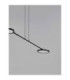 Scope Bar Pendant Ceiling Light Black LED 18W 1400lm 3000K-3
