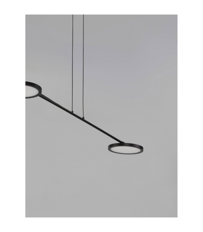 Scope Bar Pendant Ceiling Light Black LED 18W 1400lm 3000K-3