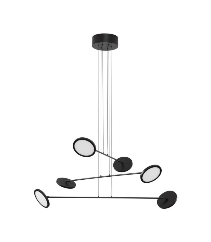 Scope Multi Arm Pendant Ceiling Light Black Triac Dimmable LED 44W 3660lm 3000K-1