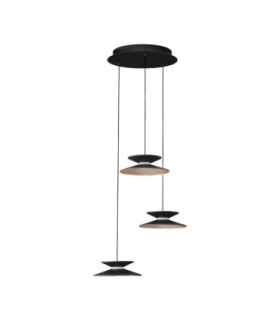 Morphi Cluster Pendant Ceiling Light Sandy Black Gold Triac Dimmable LED 15W 480lm 3000K-1
