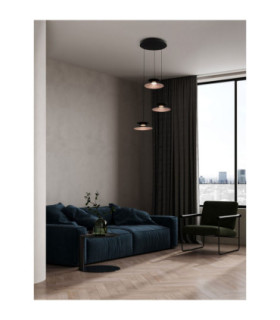 Morphi Cluster Pendant Ceiling Light Sandy Black Gold Triac Dimmable LED 15W 480lm 3000K-2