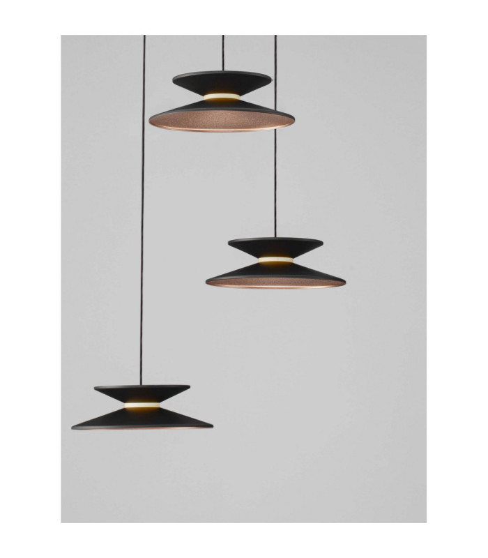 Morphi Cluster Pendant Ceiling Light Sandy Black Gold Triac Dimmable LED 15W 480lm 3000K-5