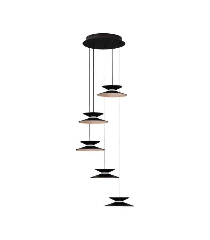 Morphi Cluster Pendant Ceiling Light Sandy Black Gold Triac Dimmable LED 25W 800lm 3000K-1