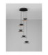 Morphi Cluster Pendant Ceiling Light Sandy Black Gold Triac Dimmable LED 25W 800lm 3000K-3