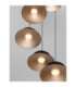Morphi Cluster Pendant Ceiling Light Sandy Black Gold Triac Dimmable LED 25W 800lm 3000K-6
