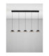Morphi Bar Pendant Ceiling Light Sandy Black Gold Triac Dimmable LED 245W 800lm 3000K-3