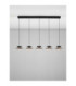 Morphi Bar Pendant Ceiling Light Sandy Black Gold Triac Dimmable LED 245W 800lm 3000K-4
