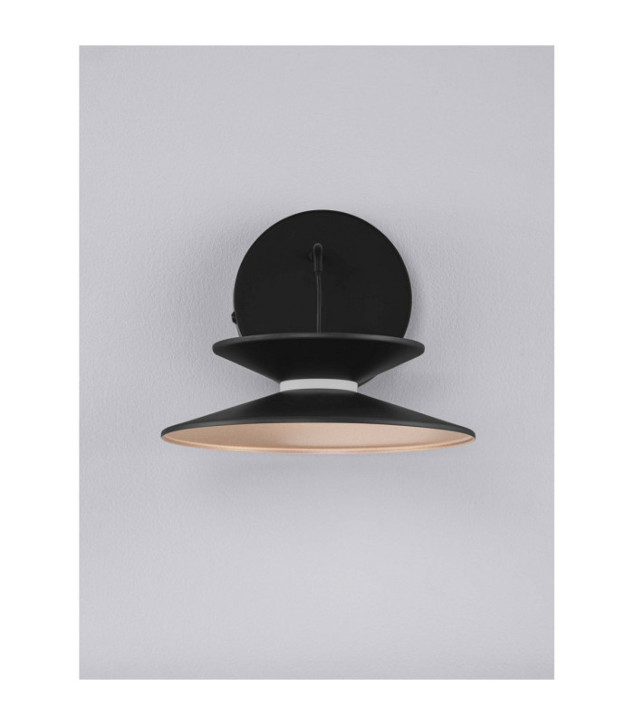 Morphi Dome Wall Lamp Sandy Black Gold Triac Dimmable LED 5W 165lm 3000K-3