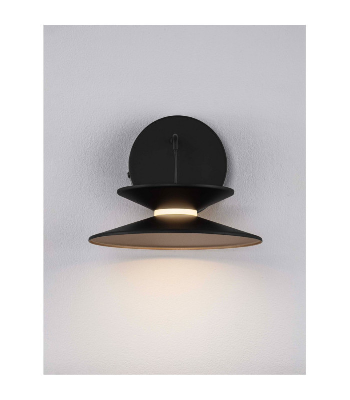 Morphi Dome Wall Lamp Sandy Black Gold Triac Dimmable LED 5W 165lm 3000K-4