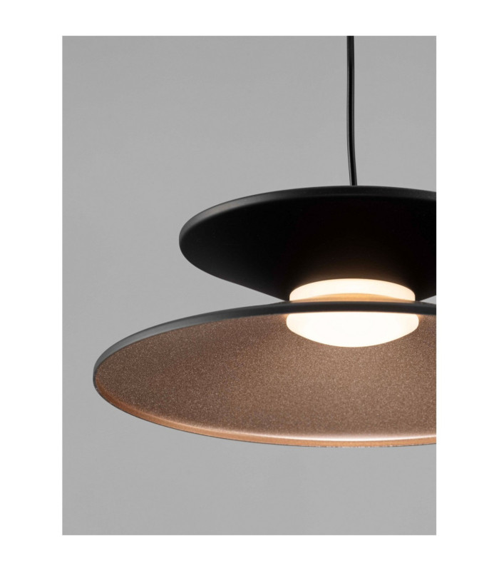 Morphi Dome Pendant Ceiling Light Sandy Black Gold Triac Dimmable LED 5W 165lm 3000K-5