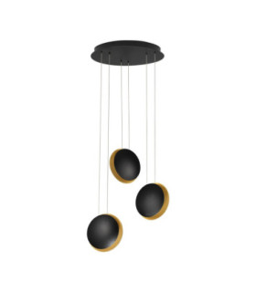 Shell Cluster Pendant Ceiling Light Sandy Black Gold LED 18W 357lm 3000K-1