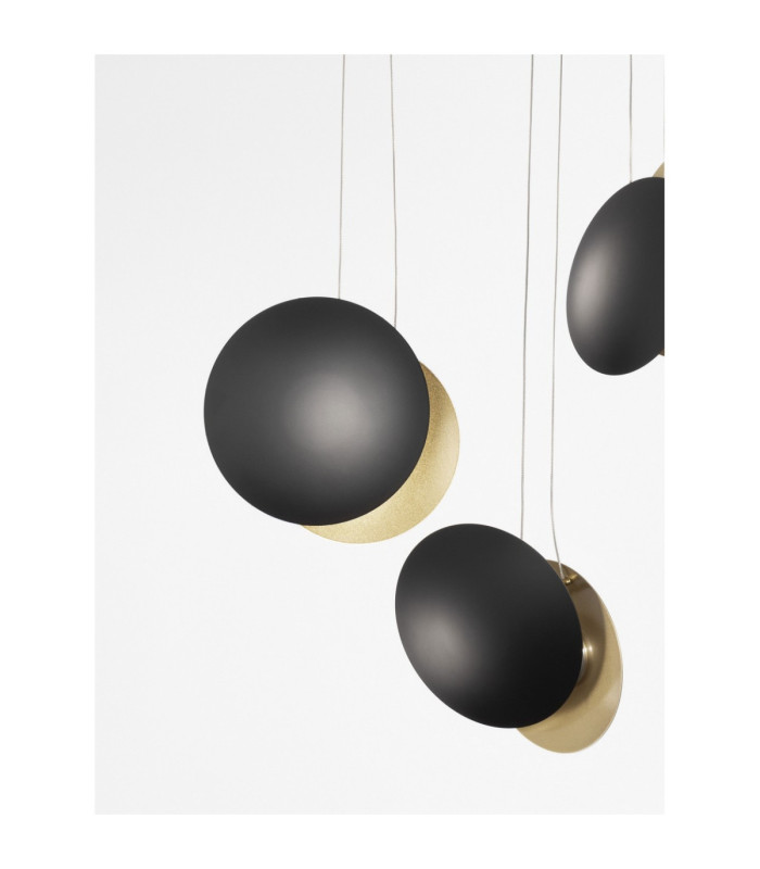 Shell Cluster Pendant Ceiling Light Sandy Black Gold LED 18W 357lm 3000K-3