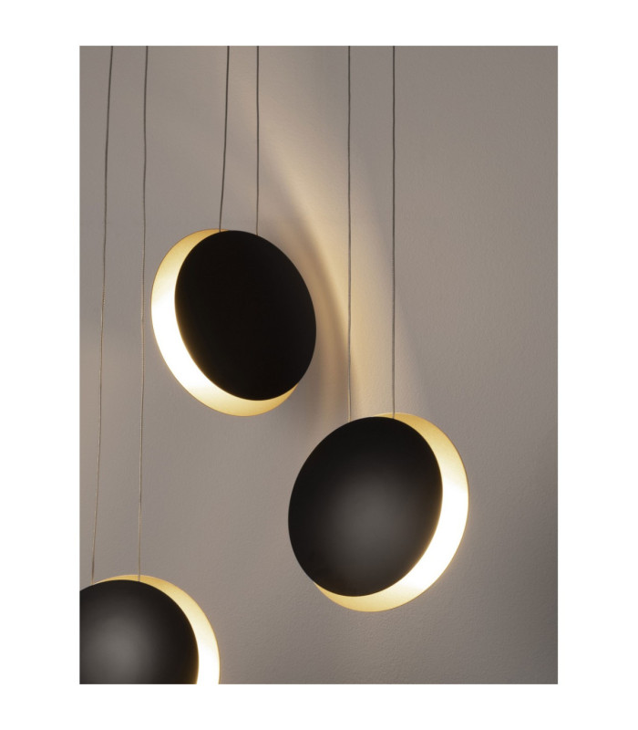 Shell Cluster Pendant Ceiling Light Sandy Black Gold LED 18W 357lm 3000K-4
