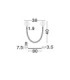 Ilane Integrated LED Wall Lamp Sandy Black LED 7W 683lm 3000K-7