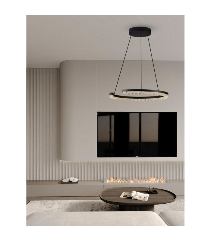 Greamy Integrated LED Pendant Ceiling Light Sandy Black Triac Dimmable LED 21W 1365lm 3000K-2