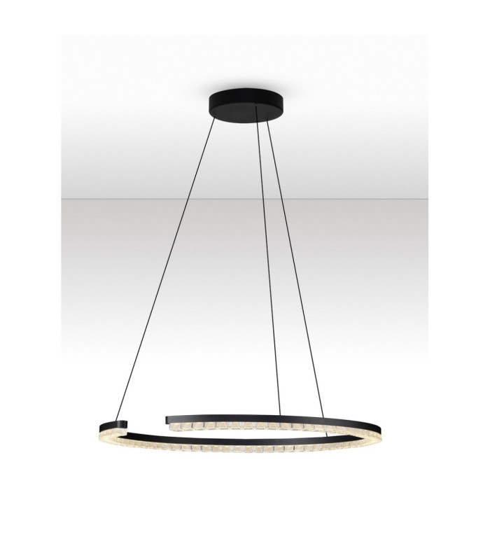 Greamy Integrated LED Pendant Ceiling Light Sandy Black Triac Dimmable LED 30W 1950lm 3000K-4
