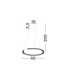 Greamy Integrated LED Pendant Ceiling Light Sandy Black Triac Dimmable LED 30W 1950lm 3000K-6