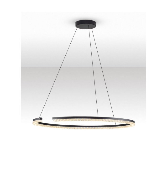 Greamy Integrated LED Pendant Ceiling Light Sandy Black Triac Dimmable LED 43W 2795lm 3000K-4