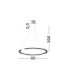 Greamy Integrated LED Pendant Ceiling Light Sandy Black Triac Dimmable LED 43W 2795lm 3000K-6