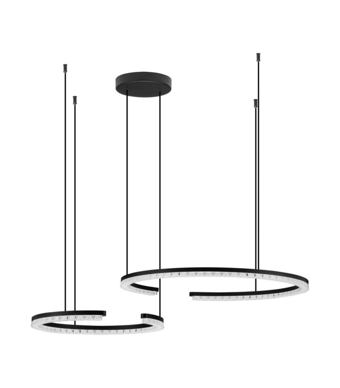 Greamy Integrated LED Pendant Ceiling Light Sandy Black Triac Dimmable LED 49W 3668lm 3000K-1