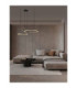 Greamy Integrated LED Pendant Ceiling Light Sandy Black Triac Dimmable LED 49W 3668lm 3000K-2