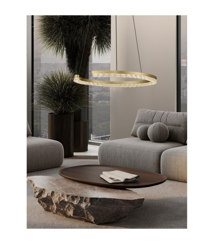 Greamy Integrated LED Pendant Ceiling Light Gold Triac Dimmable LED 21W 1365lm 3000K-2