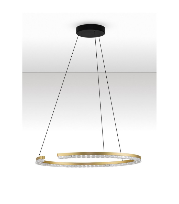 Greamy Integrated LED Pendant Ceiling Light Gold Triac Dimmable LED 30W 1950lm 3000K-3