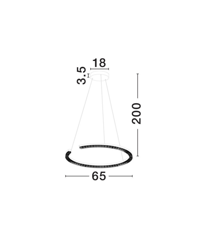 Greamy Integrated LED Pendant Ceiling Light Gold Triac Dimmable LED 30W 1950lm 3000K-6
