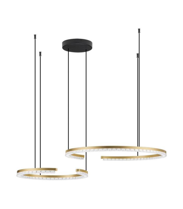 Greamy Integrated LED Pendant Ceiling Light Gold Triac Dimmable LED 49W 3668lm 3000K-1